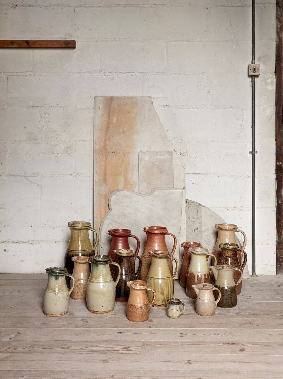 V&A Group of jugs by Richard Batterham
