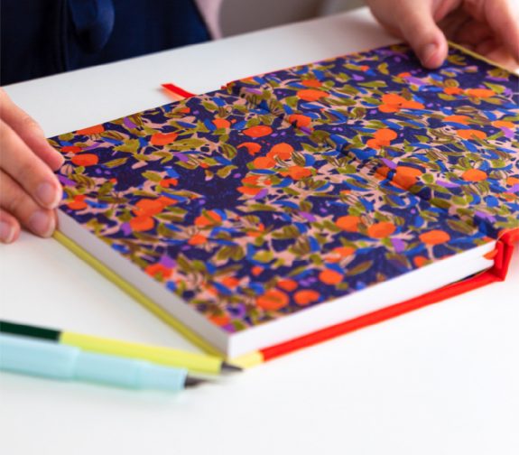 Dutch Orange Clothbound Notebook