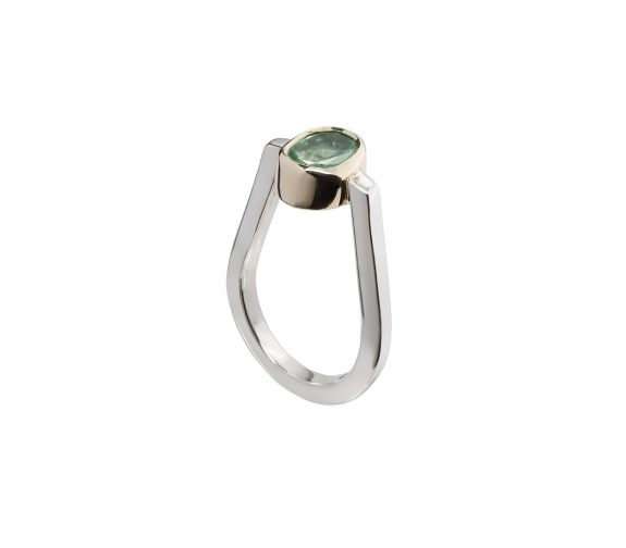 Sculptural Emerald ring