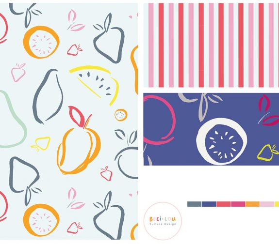 Fruit, Farms and Florals - Surface Pattern Design