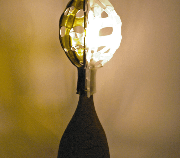Lattice Glass Lamp