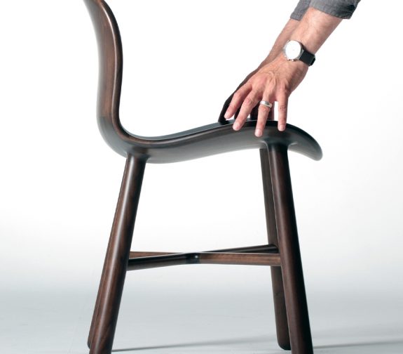 'One' chair, walnut